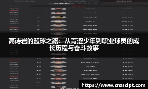 高诗岩的篮球之路：从青涩少年到职业球员的成长历程与奋斗故事